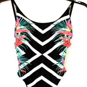high waisted one piece